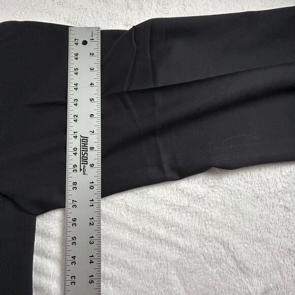 Pendleton Women’s Black Virgin Wool Dress Pants 6 Wide-Leg Flat Front Classic - Picture 10 of 12